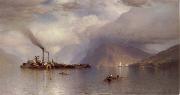 Colman Samuel Storm King on the Hudson oil on canvas